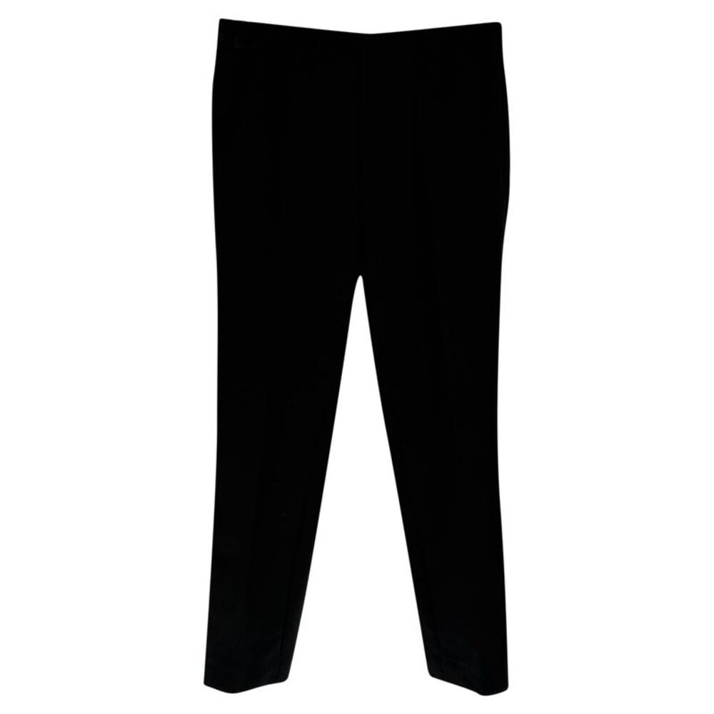 Prada Straight-Leg Trousers in Black Wool